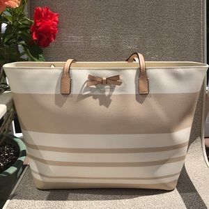 🎀 Kate Spade Eden Street Margareta Tote Cream/Tan